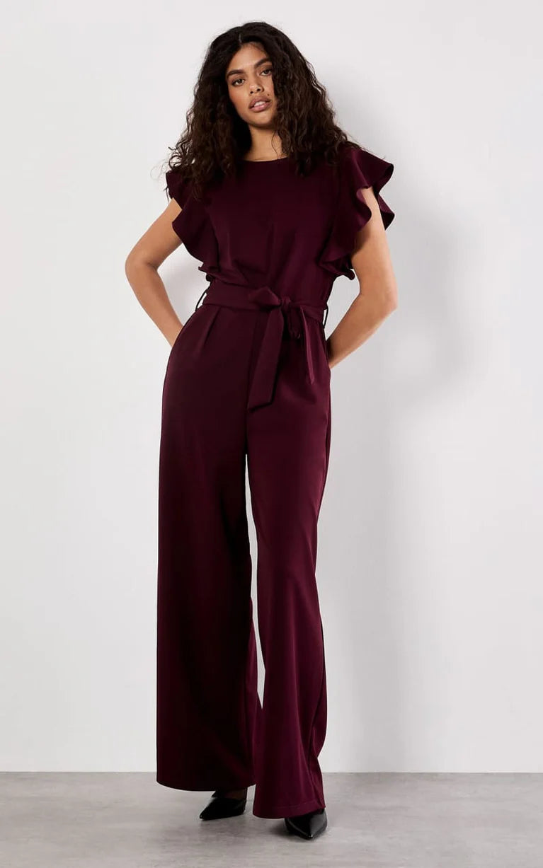 Ruffle Sleeve Jumpsuit