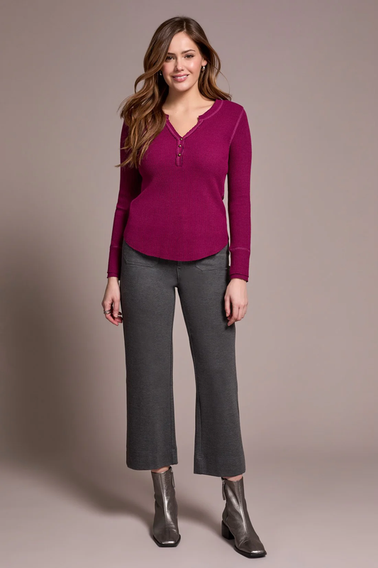 Henley Top With Buttons