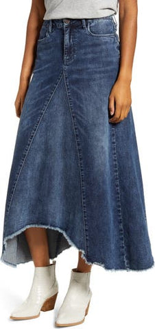 Selma Pieced Denim Skirt