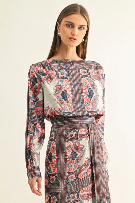 Niko Boatneck Long Sleeve Top