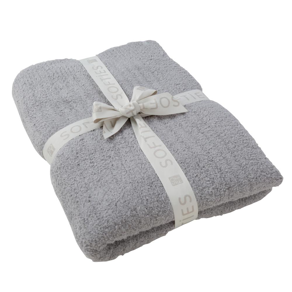 Solid Rib Marshmallow Blanket - Grey