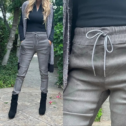 Shely Grey Corduroy Pant