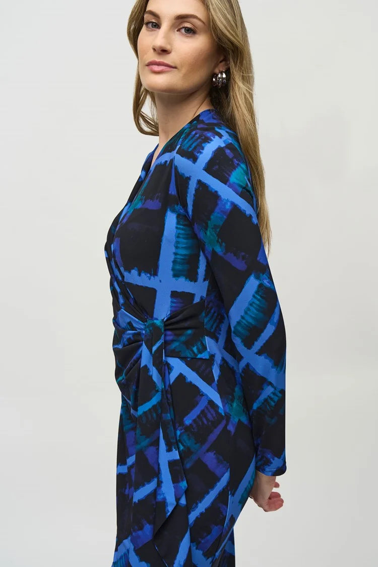 Print Wrap Dress
