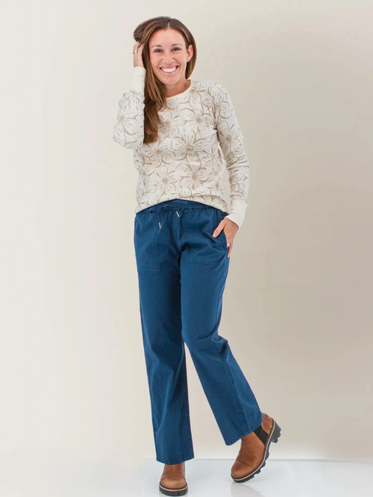 Sylvan Long Sleeve Thermal Floral Top