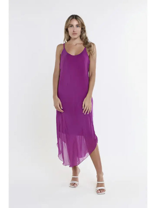 Rachel Silk Midi Dress