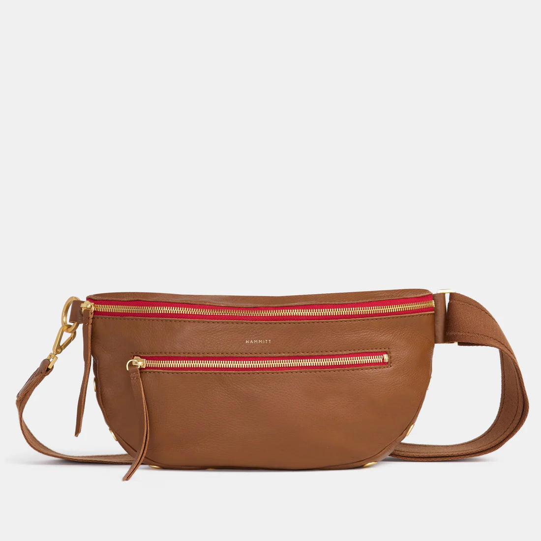 Charles Crossbody Large - Mahogany Pebble