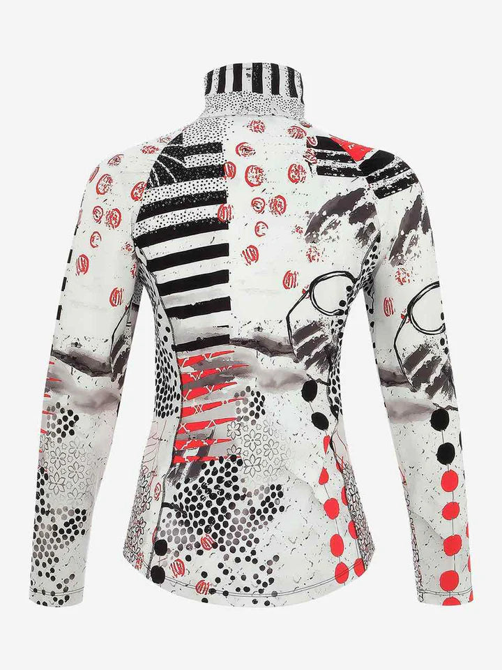 Knit Zip Jacket - Coral Shards