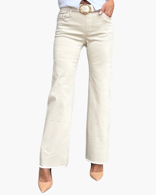 Amanda Cream Wide Leg Pant