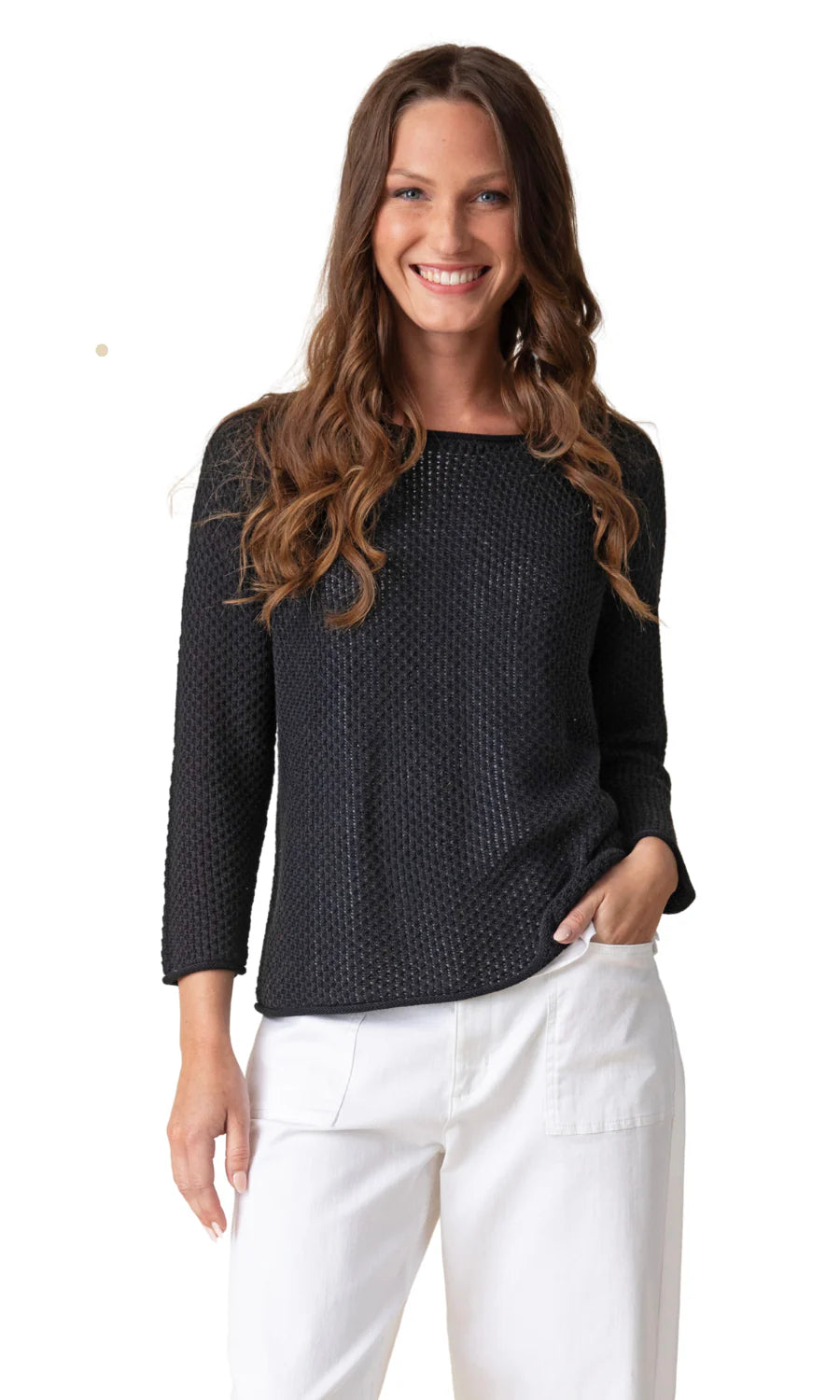 Coastal Crochet Pullover
