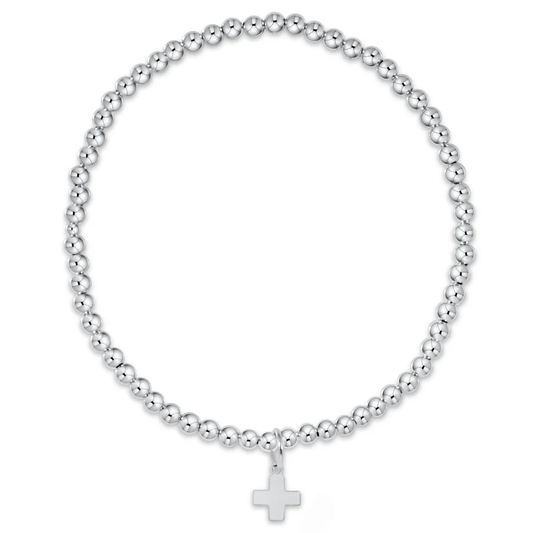 Classic Sterling 3mm Bead - Signature Cross