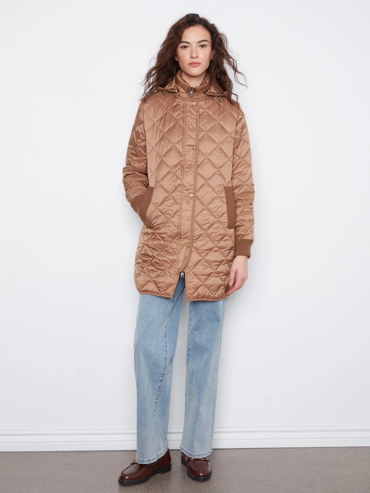 Long Hooded Puffer Jacket