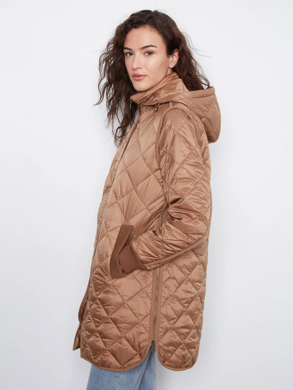 Long Hooded Puffer Jacket