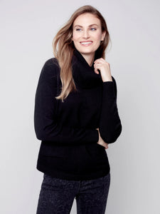 Sweater with Removable Scarf