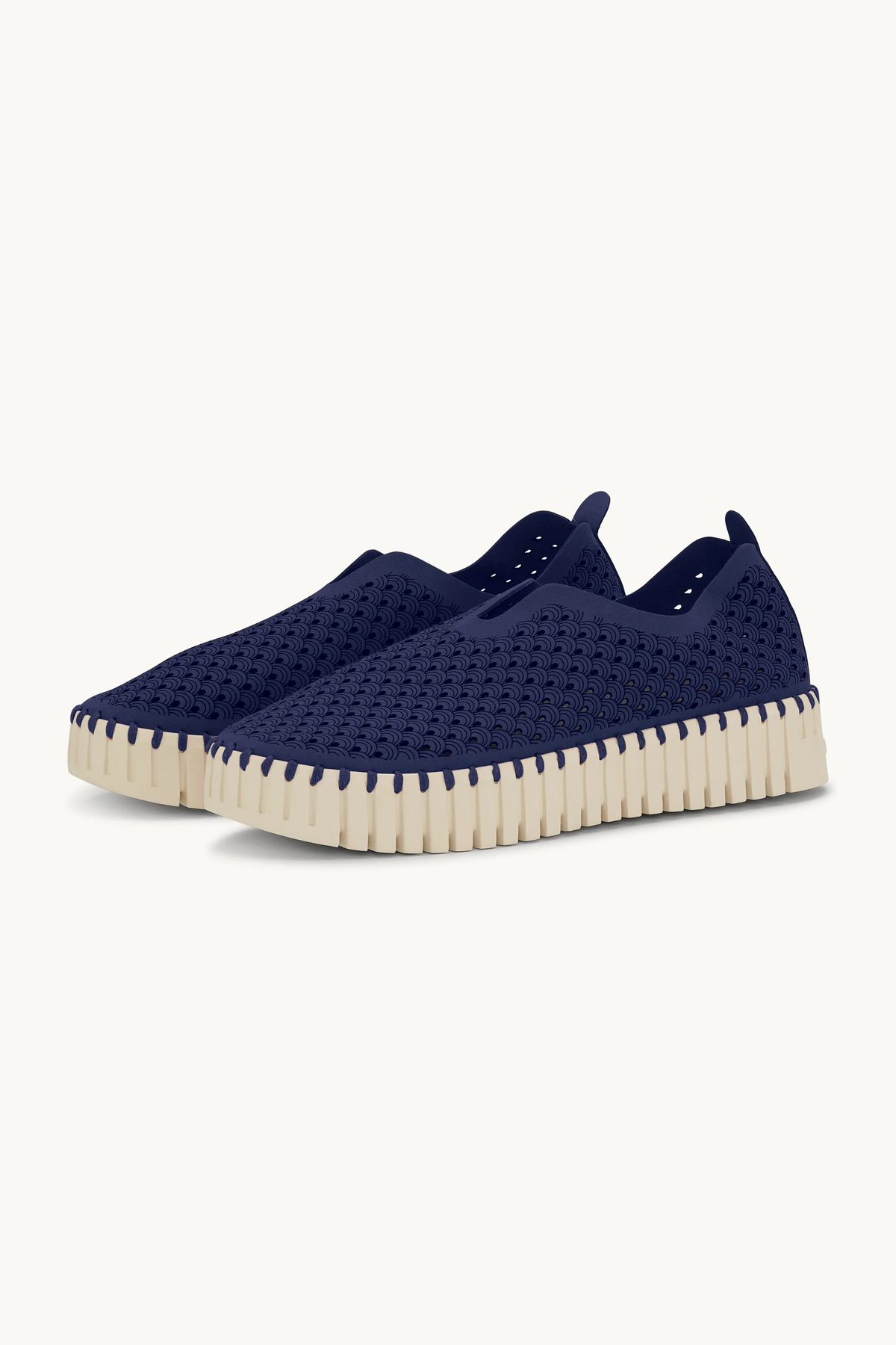 Tulip Platform Perforated Tennis Shoe