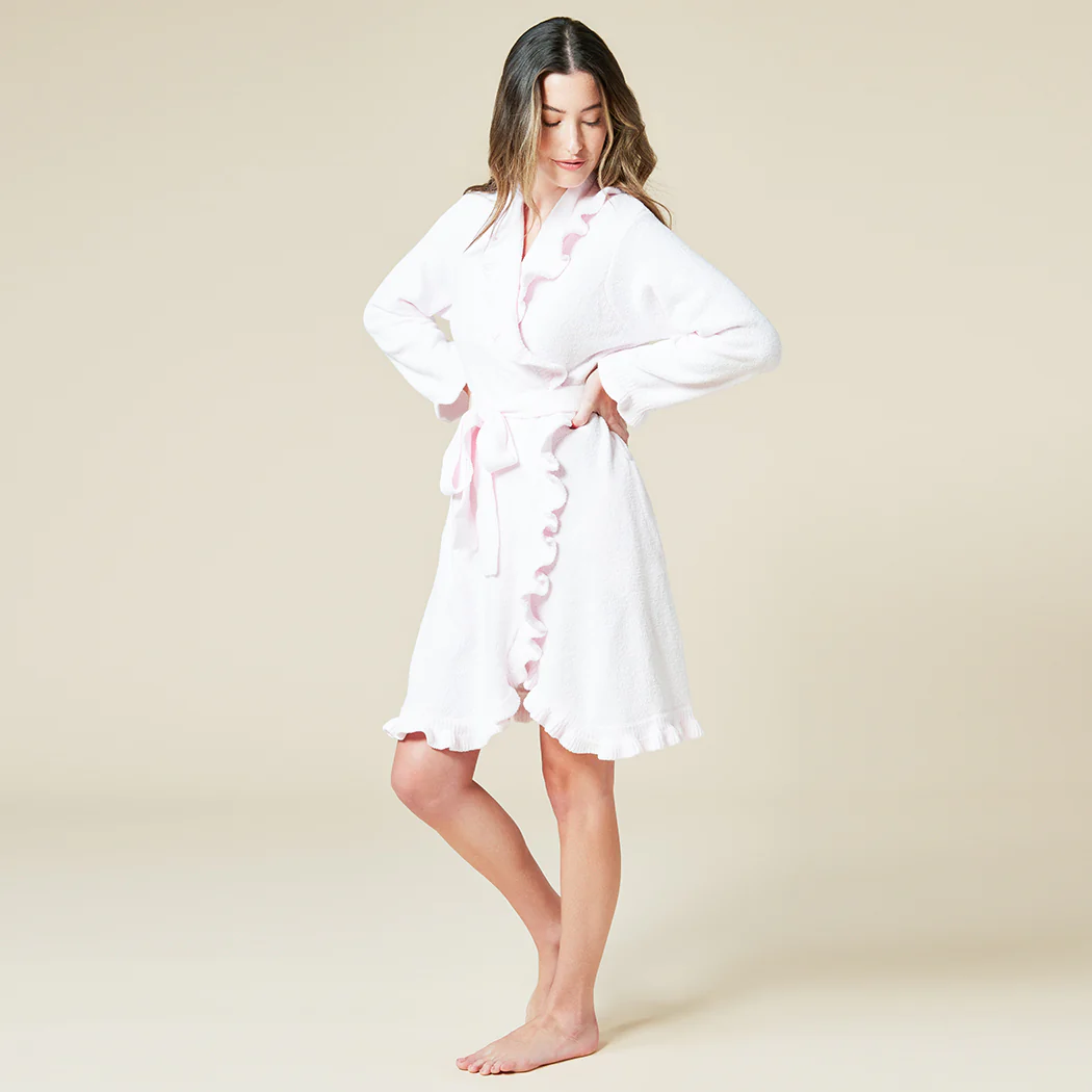 Ruffle Chenille Robe