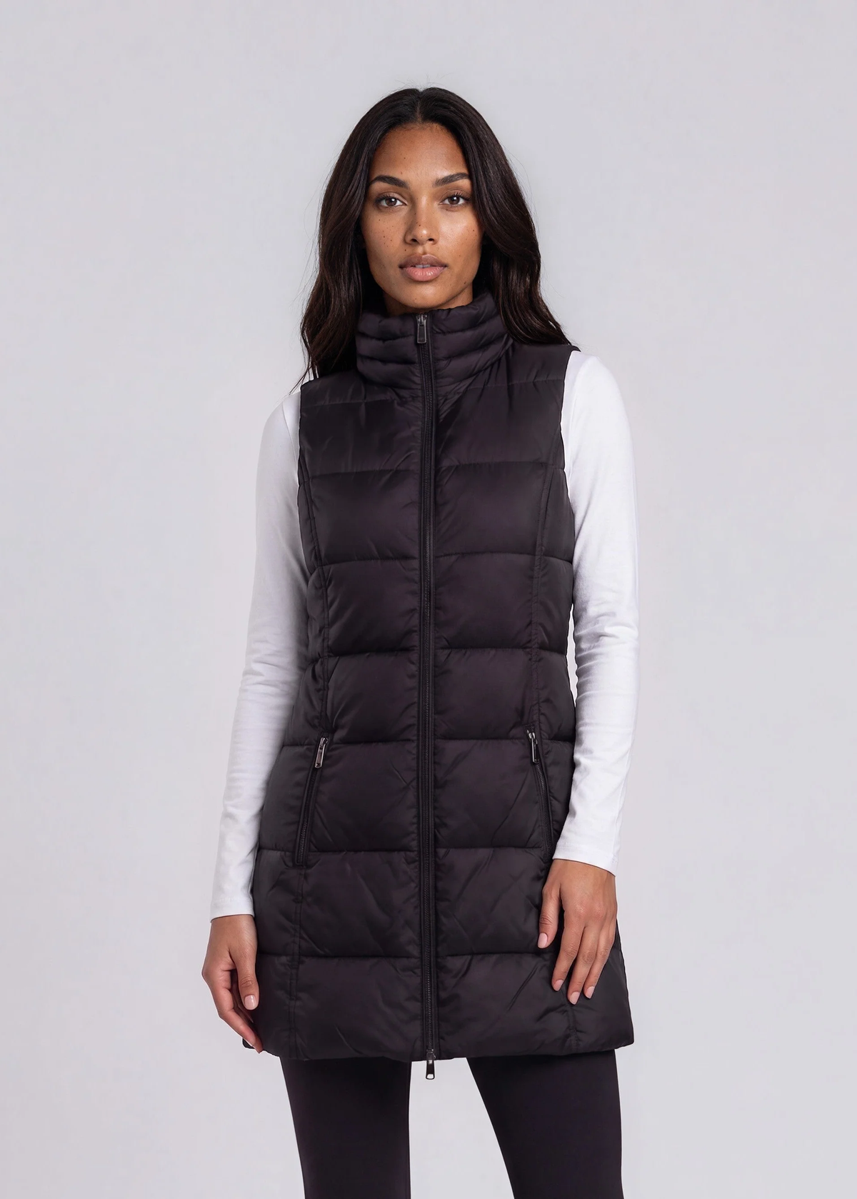 Long Down Vest