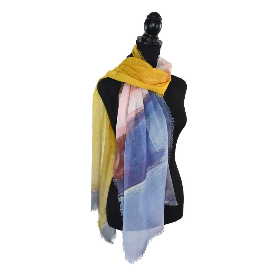 Elodia Watercolor Stripes Scarf