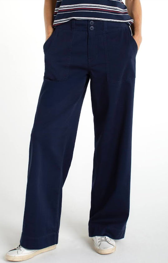 Utility Patch Pocket Wide Leg Pant
