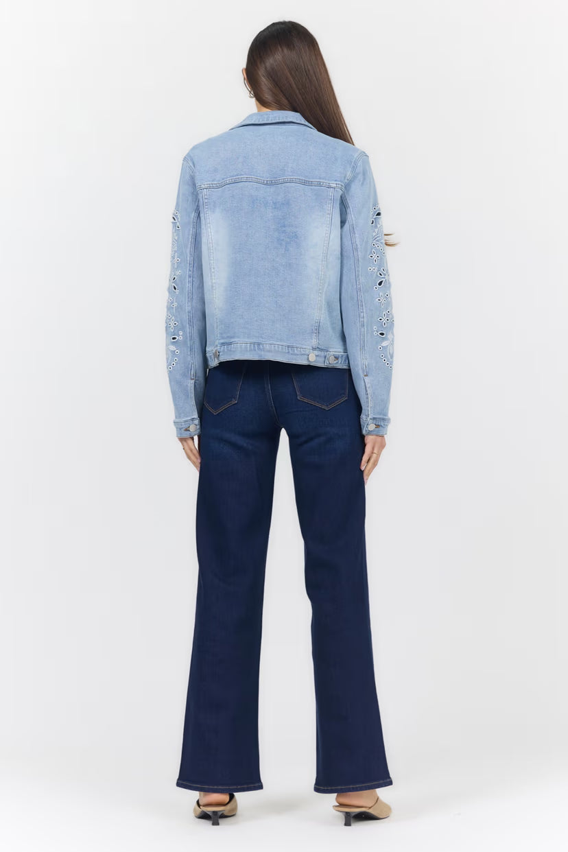 Ainsley Embroidered Denim Jacket