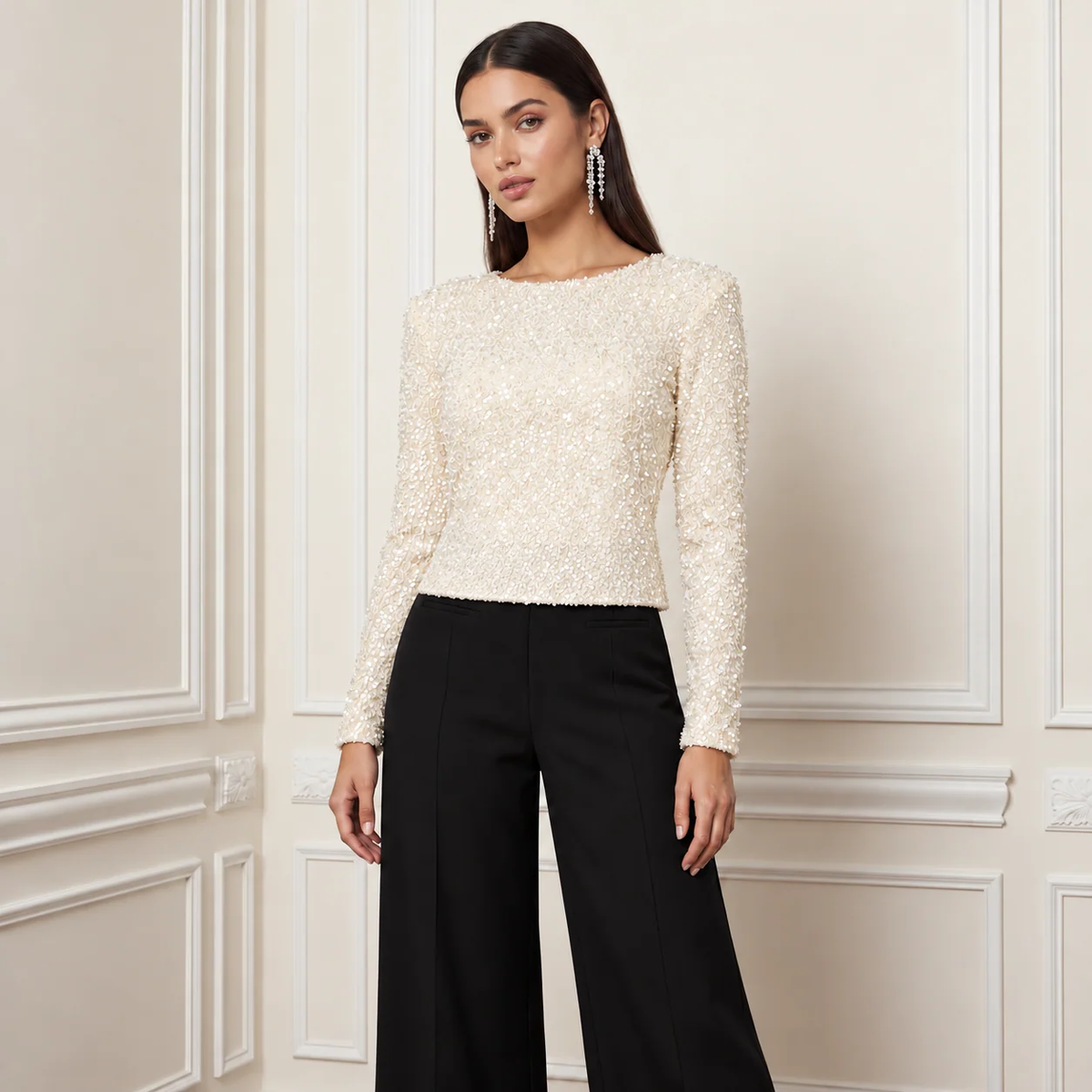 Party Top with Bow Detail