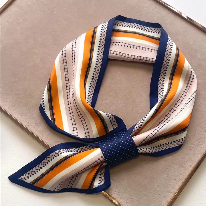 Orange Sequence Loop Scarf