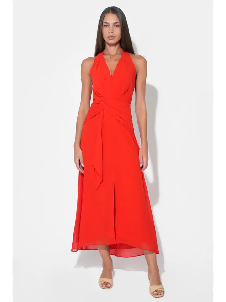 Jessika Halter Midi Dress