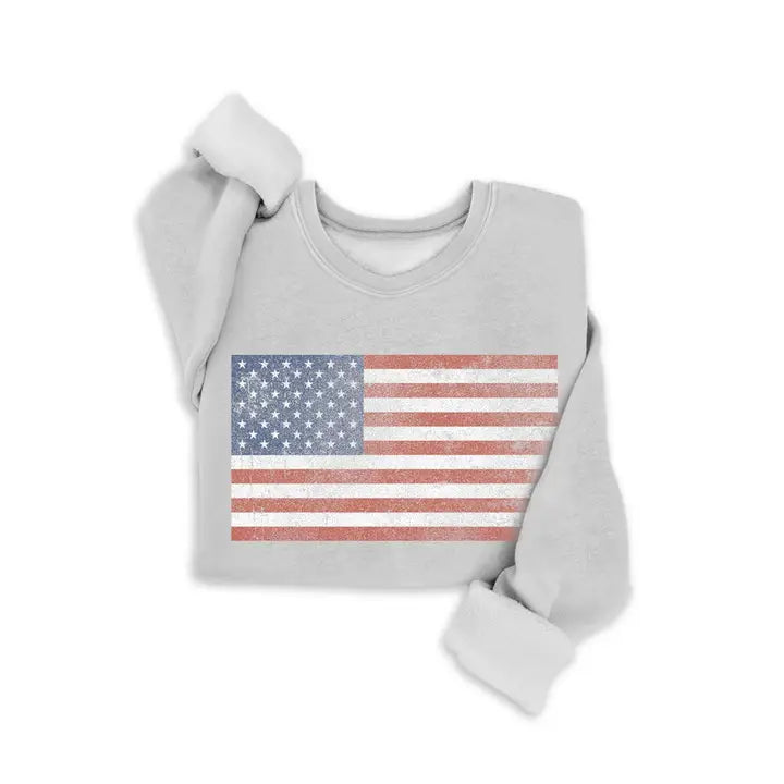 Vintage America Flag Sweatshirt