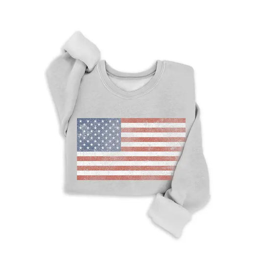 Vintage America Flag Sweatshirt