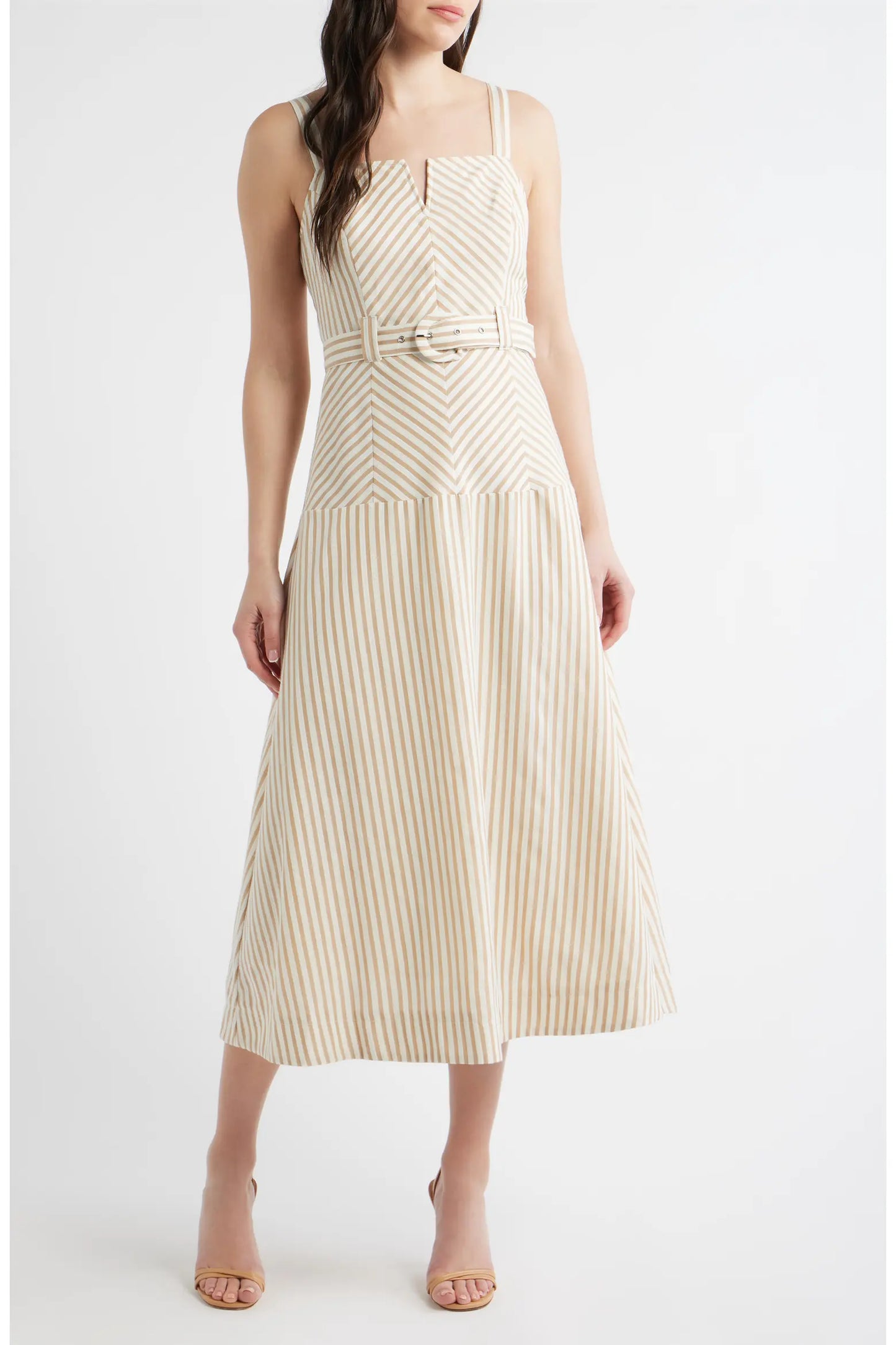 Belted Stripe Dress