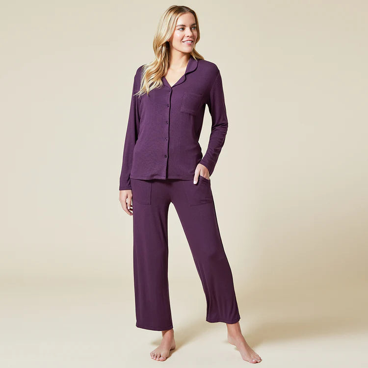 Aria Slim Notch Collar PJ Set
