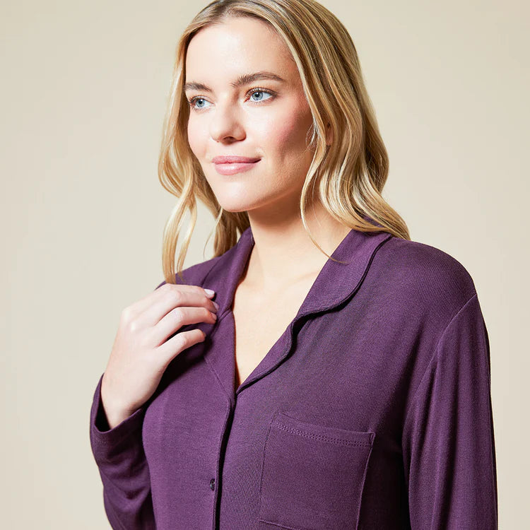 Aria Slim Notch Collar PJ Set