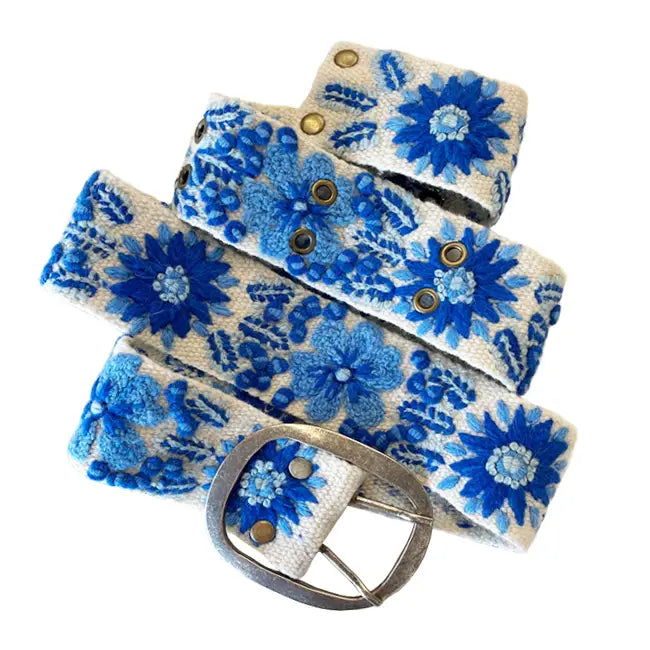 Floral Embroidered Belt