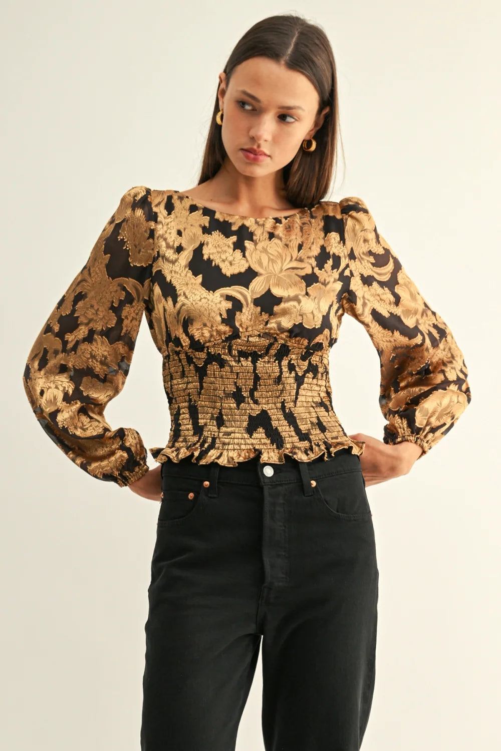 Gianna Smocked Top