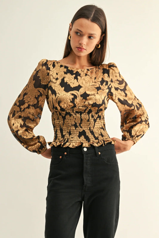 Gianna Smocked Top