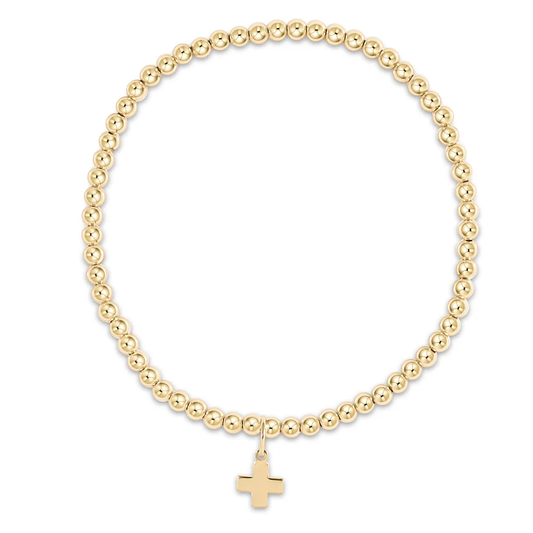 Classic Gold 3mm Bead - Signature Cross
