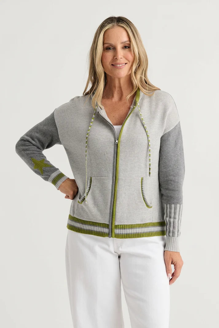 Stars Zip Up Hoodie