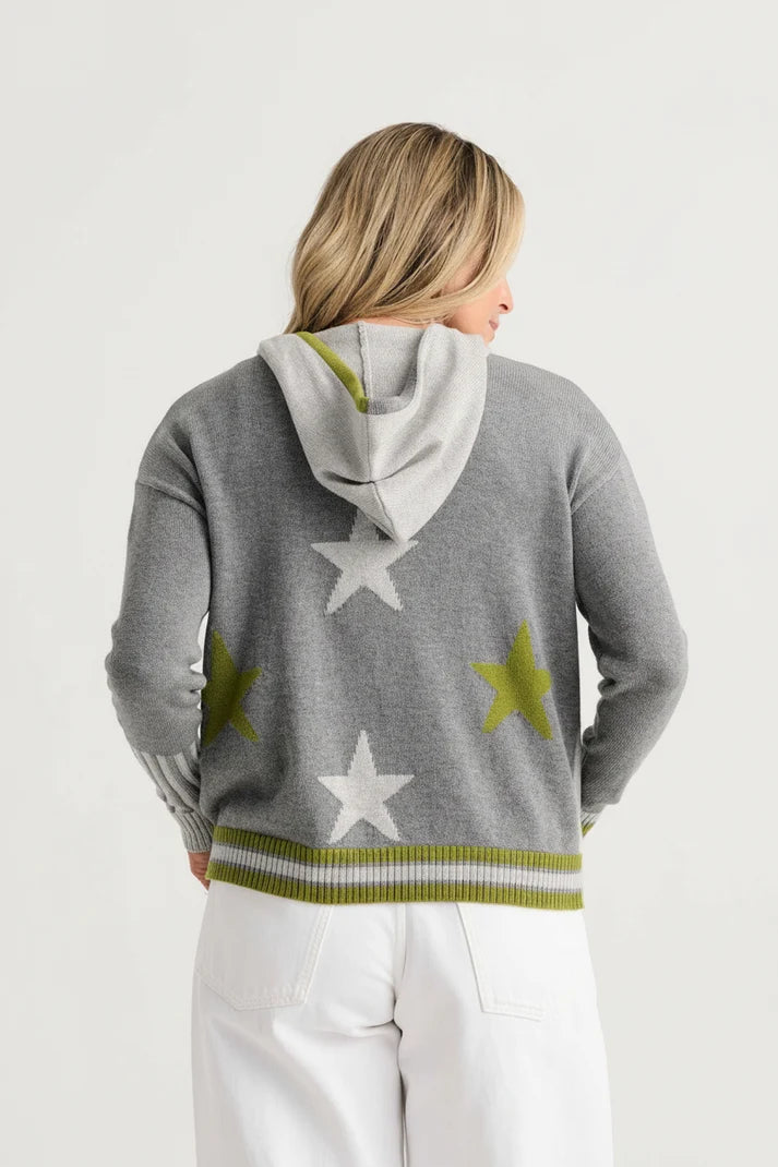 Stars Zip Up Hoodie