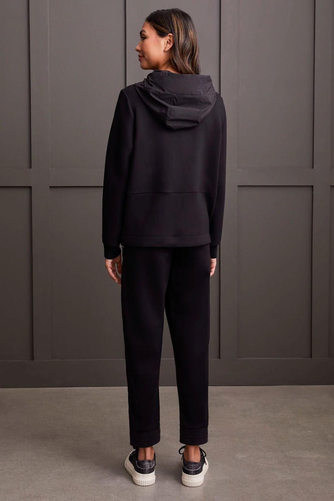 Techno Lux Scuba Knit Hooded Jacket
