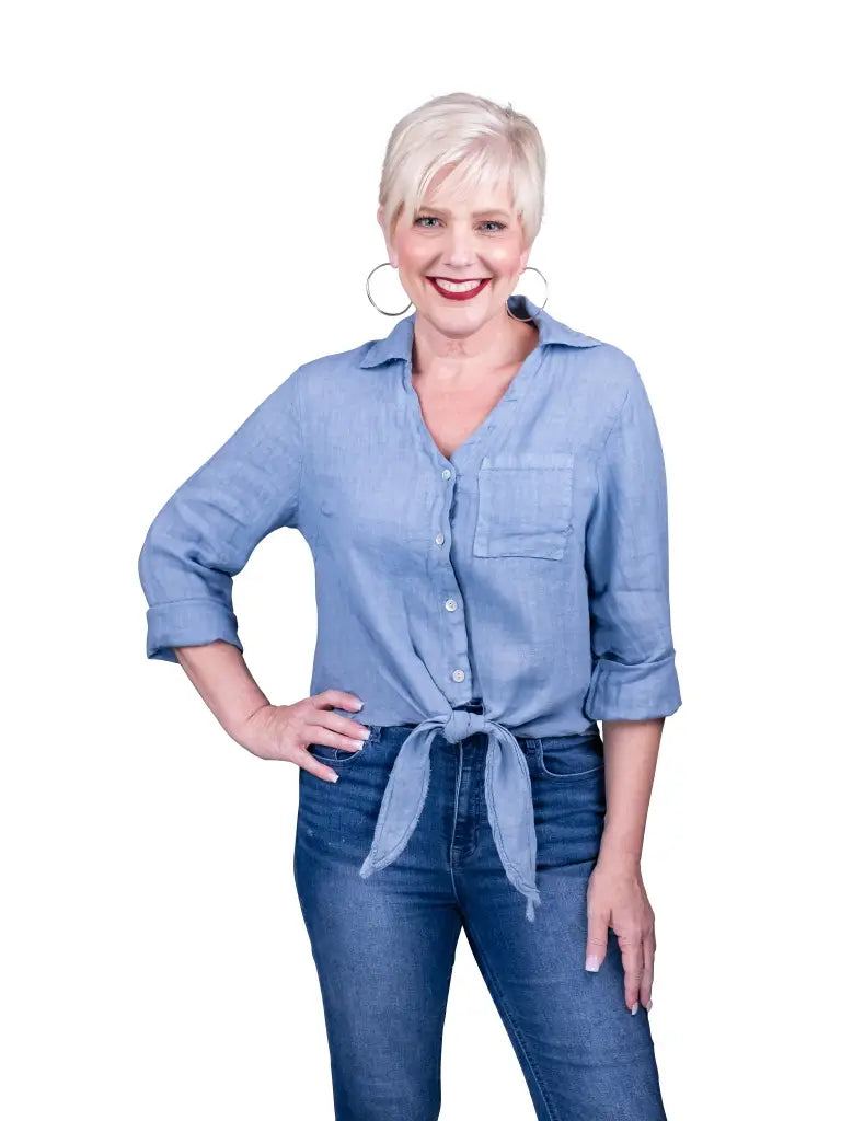 Alejandra Linen Tie Front