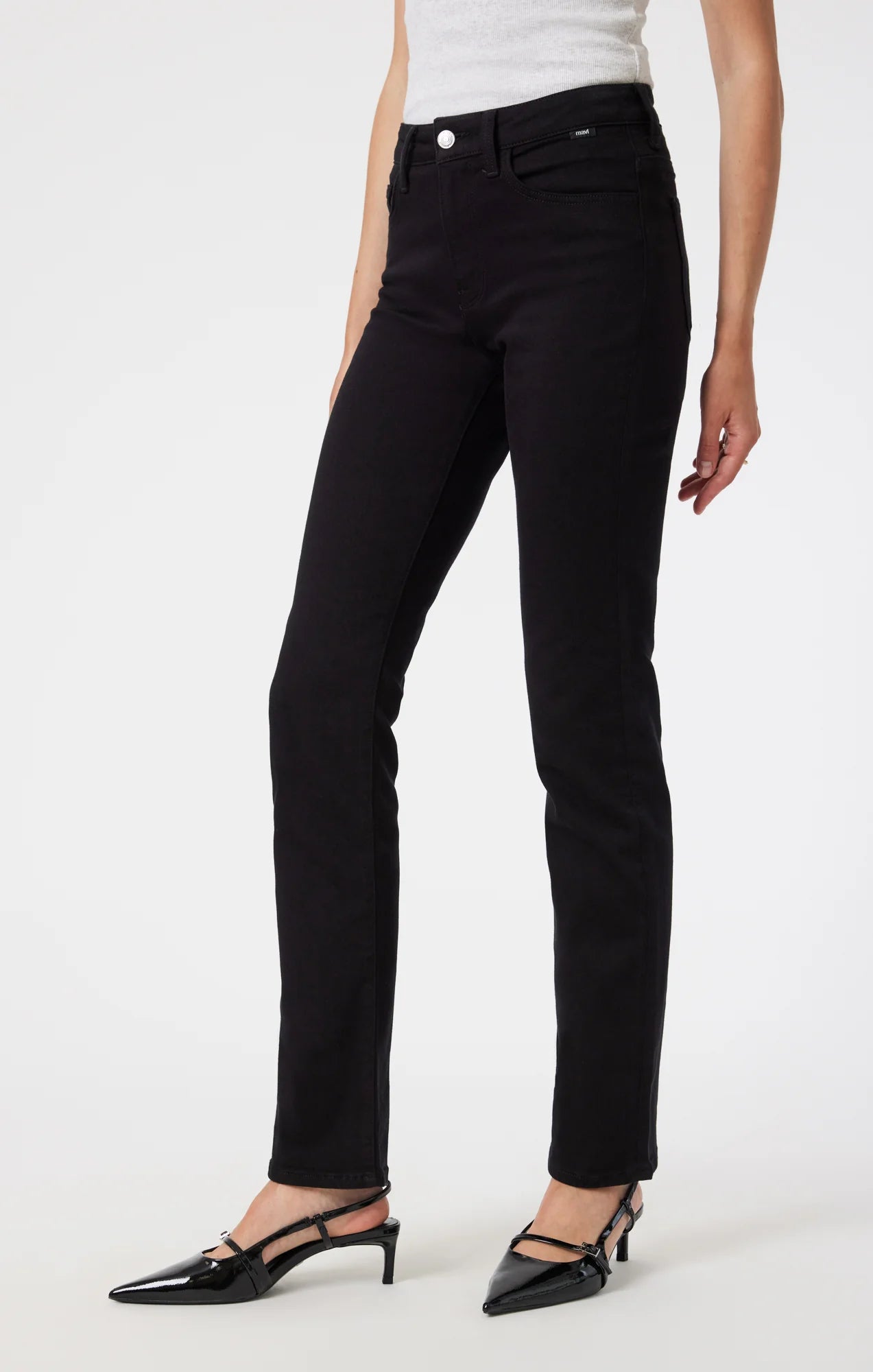 Kendra Black Feather Blue Jean