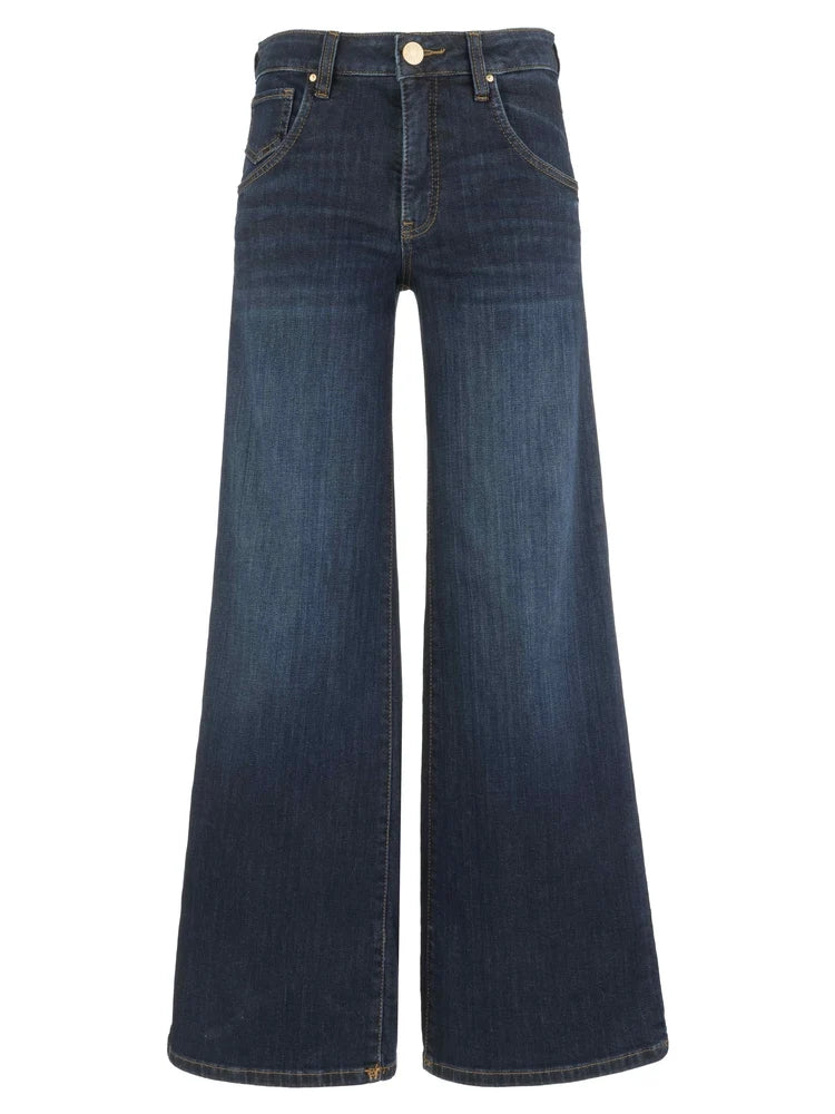 Maya High Rise Fab Ab Wide Leg Jean