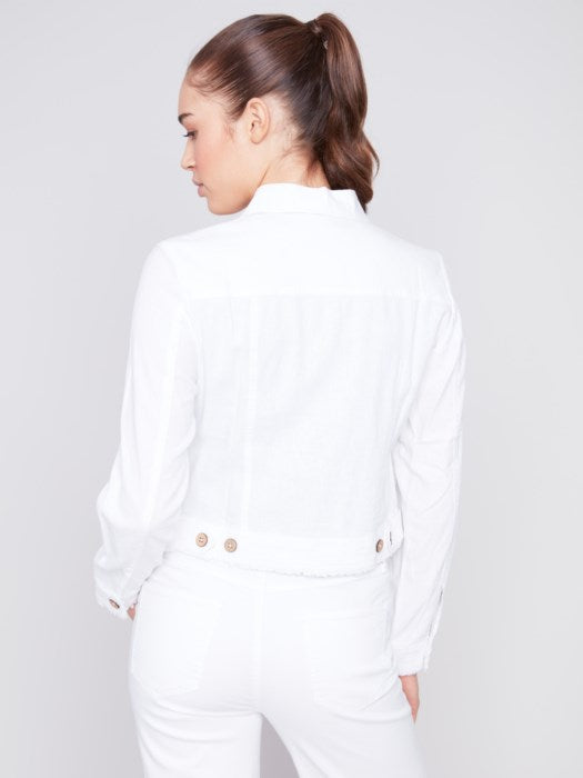Jacket with Frayed Edges