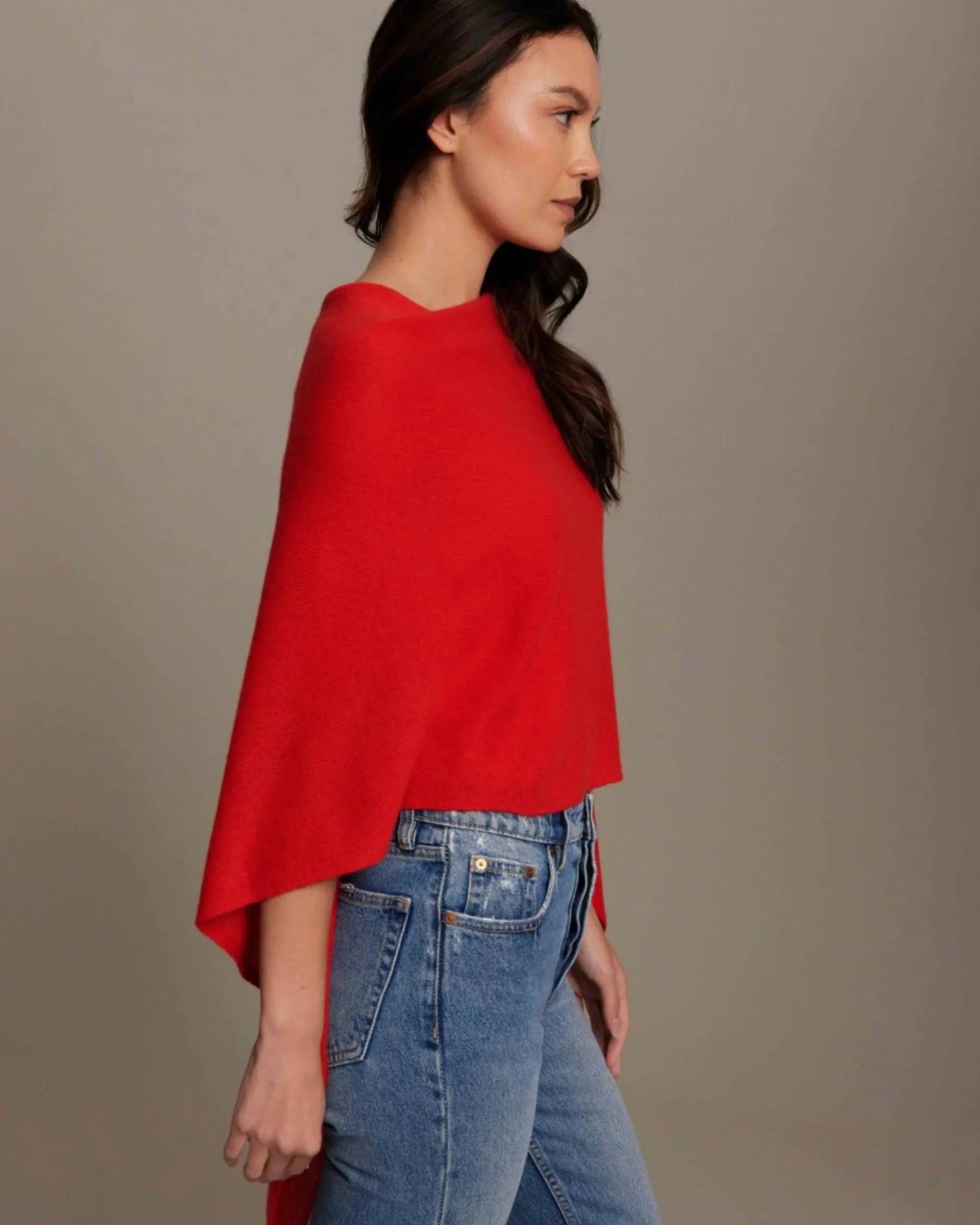 Cashmere Dress Topper Poncho