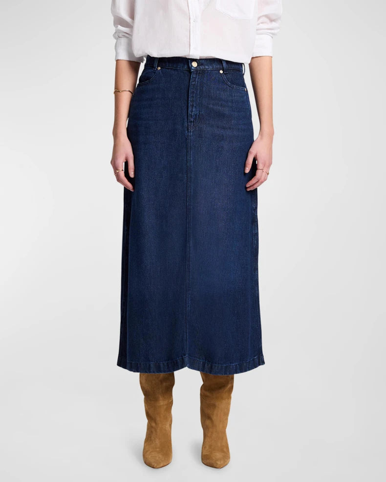 Midi Denim Skirt
