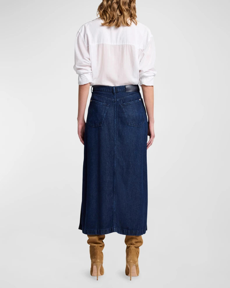 Midi Denim Skirt