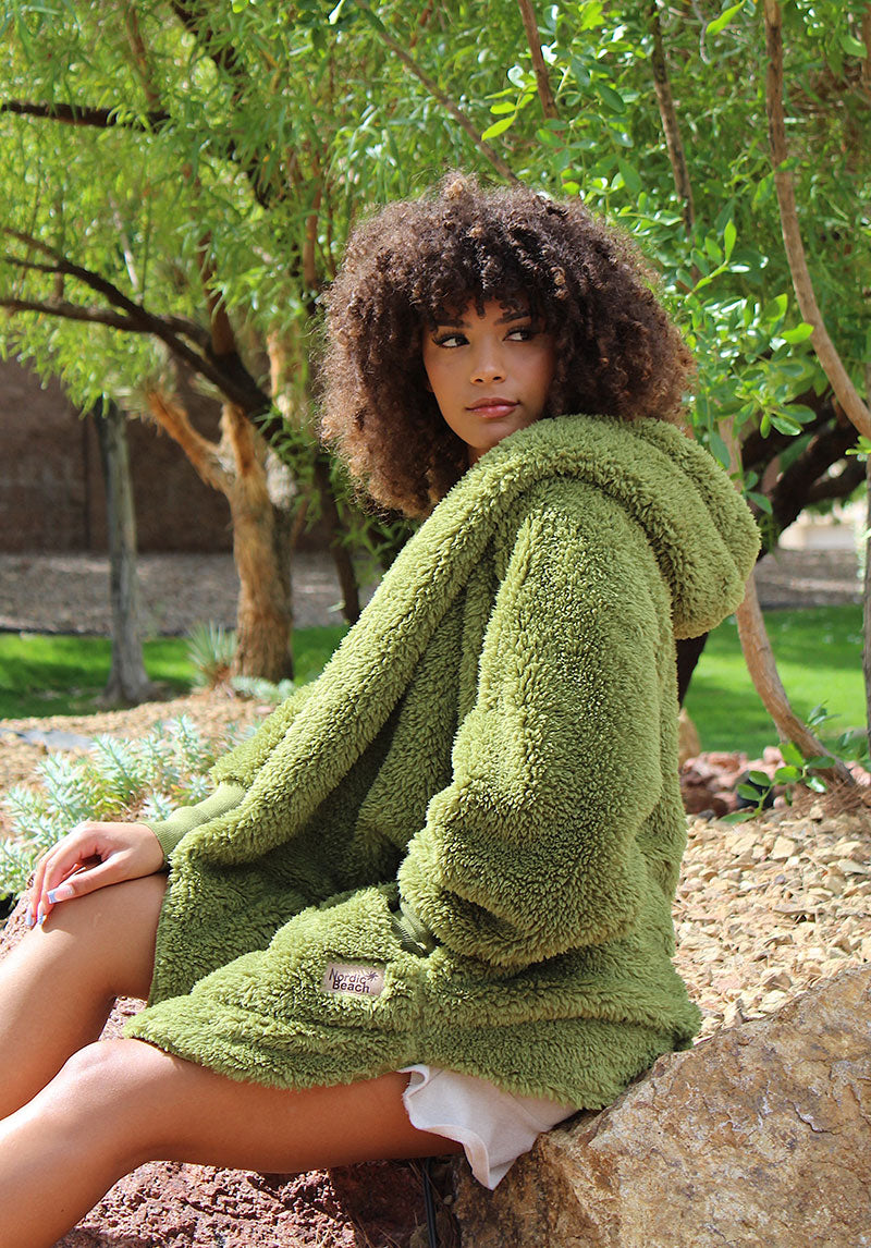 Hooded Plush Wrap