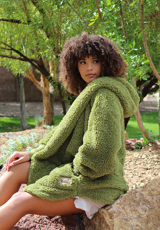 Hooded Plush Wrap