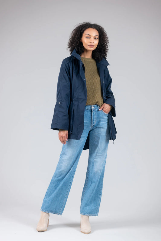Crinkle Rain Jacket - Midnight