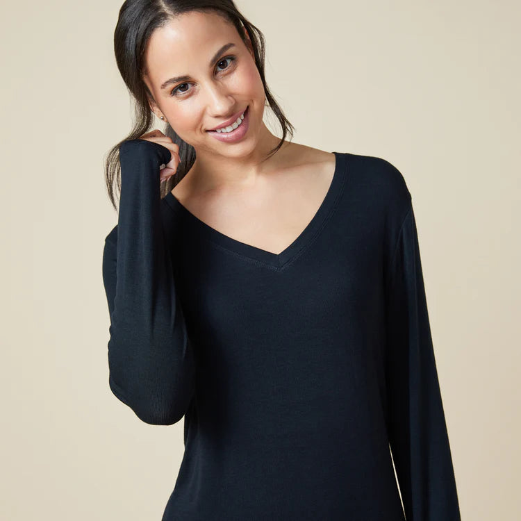 Classic V-Neck Nightgown