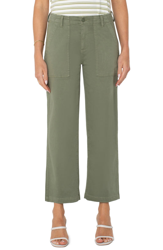 Cargo Crop Wide Leg Pant